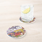 Harlem - Dessous de verre en grès des années 20 (Côté)