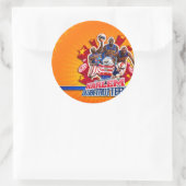Harlem GlobeTrotter's Group Afbeelding Ronde Sticker (Tas)