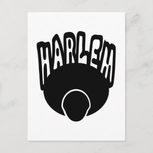 Harlem Graffiti groeit uit Big Afro met gezicht Briefkaart