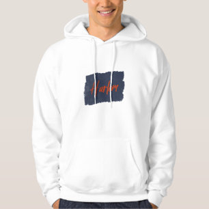 Harlem Handwrite Red Typografie Hoodie