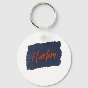 Harlem Handwrite Red Typografie Sleutelhanger