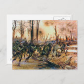 Harlem Hell Fighters Séchault H. Charles McBarron Briefkaart (Voorkant / Achterkant)