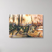 Harlem Hell Fighters Séchault H. Charles McBarron Canvas Afdruk (Voorkant)