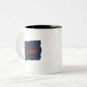 Harlem manuscrit typographie rouge Café Mug (Devant gauche)