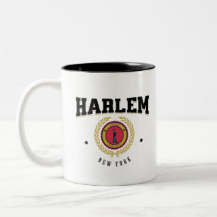 Harlem New York Black Tweekleurige Koffiemok