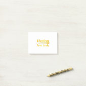 Harlem New York Gold Post-it® Notes (Op bureau)