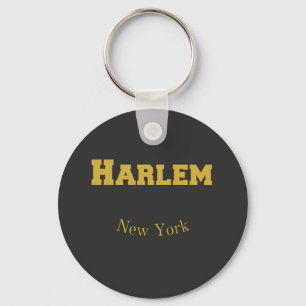 Harlem New York Gold Sleutelhanger