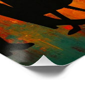 Harlem Renaissance Musical Silhouette Perfect Poster (Hoek)