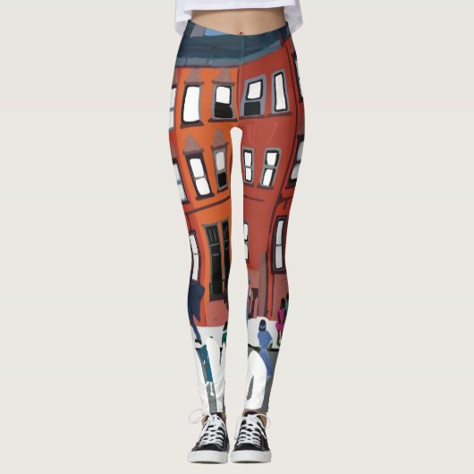 Harlem Renaissance ritme Leggings (Voorkant)
