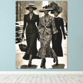 Harlem Renaissance Sophisticated Dames Canvas Afdruk (Insitu (Houten vloer))