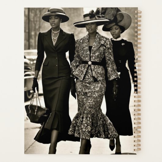 Harlem Renaissance Sophisticated Dames Planner (Achterkant)