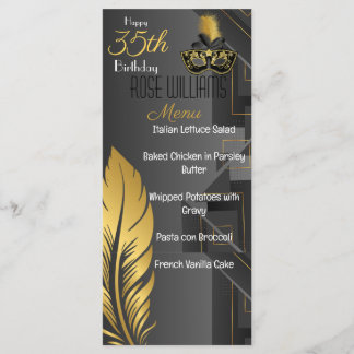 Harlem Renaissance Uitnodiging voor verjaardag