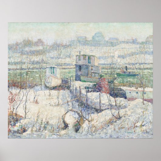 Harlem River - Ernest Lawson Poster d'art (Devant)