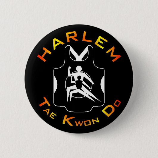 Harlem Tae Kwon Do Button (Voorkant)