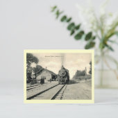 Harlem Valley Train, Amenia, NY Vintage Briefkaart (Staand voorkant)