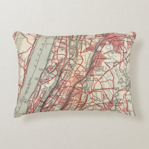 Harlem, Yonkers, Pelham Manor, New York Decoratief Kussen