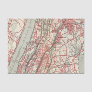 Harlem, Yonkers, Pelham Manor, New York Tissuepapier