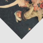 “Harlequin and Columbine” by FX Leyendecker Tissuepapier (Detail)