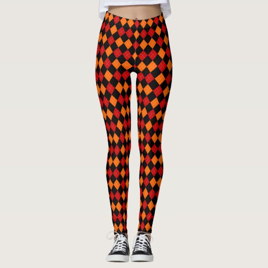 Harlequin argyle print leggings (Voorkant)