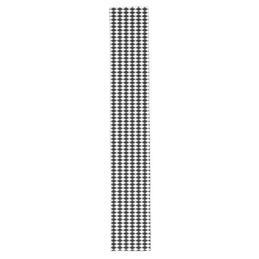 HARLEQUIN BLACK EN WHITE Table Runner 16 x 108 inc Lange Tafelloper (Voorkant)