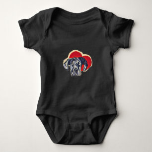 Harlequin Dane PopArt Love Heart met lange ervarin Romper