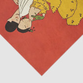 “Harlequin-danser” van Annie Fish Tissuepapier (Detail)