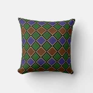 Harlequin diamantrooster: gestructureerde harmonie kussen