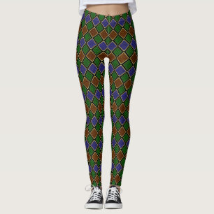 Harlequin diamantrooster: gestructureerde harmonie leggings