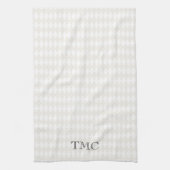 Harlequin Diamond Monogram INITIALEN Classic Chic Theedoek (Verticaal)