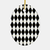 Harlequin Diamond Pattern Keramisch Ornament (Voorkant)