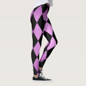 Harlequin ~ Diamond Pattern ~ Roze & Paars design Leggings (Rechts)