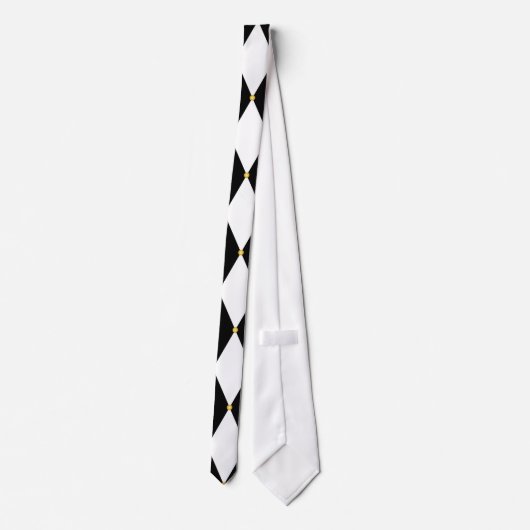 Harlequin Diamond Pattern Stropdas (Achterkant)