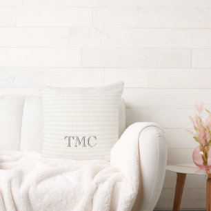 Harlequin Diamonds Monogram INITIALEN Classic Chic Kussen