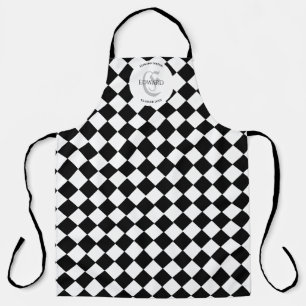 Harlequin en aangepaste naam schort