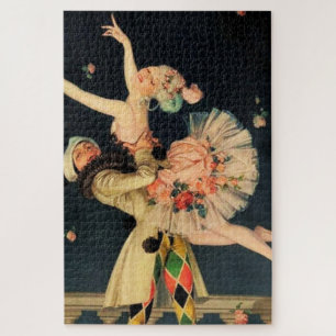 “Harlequin en Columbine” door FX Leyendecker Legpuzzel