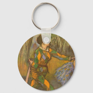 Harlequin en Columbine van Edgar Degas  Kunst Sleutelhanger