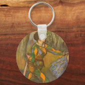 Harlequin en Columbine van Edgar Degas Kunst Sleutelhanger (Voorkant)