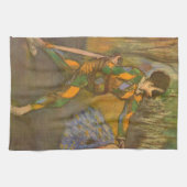 Harlequin en Columbine van Edgar Degas  Kunst Theedoek (Horizontaal)