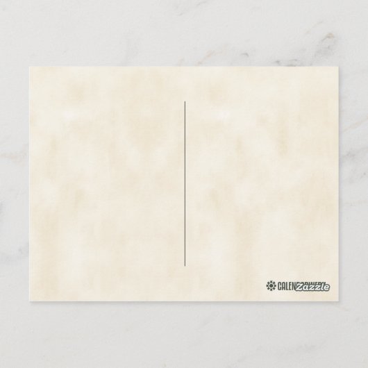 Harlequin Flower Botanical Illustration Briefkaart (Achterkant)