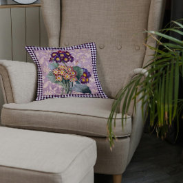  Harlequin Garden Flower Panel Kussen