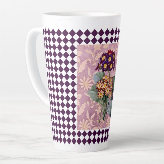  Harlequin Garden Flower Panel Latte Mok (Linkerhoek)