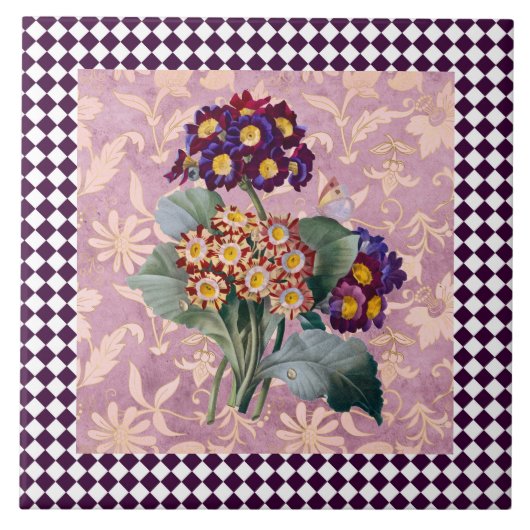  Harlequin Garden Flower Panel Tegeltje (Voorkant)
