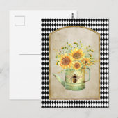  Harlequin Garden Sunflower Briefkaart (Voorkant / Achterkant)