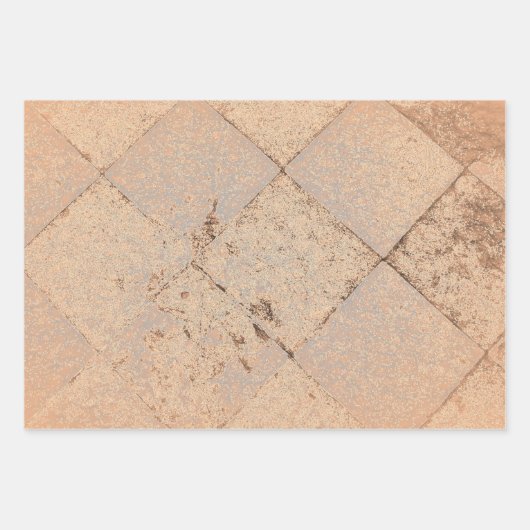  Harlequin Geïnspireerd Light Sepia Old Texture Inpakpapier Vel (Voorkant)