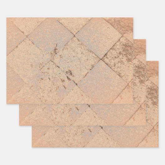  Harlequin Geïnspireerd Light Sepia Old Texture Inpakpapier Vel (Set)