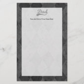 Harlequin Gray Shades Dad Briefpapier (Voorkant)