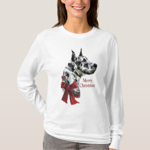 Harlequin Great Dane-kerstcadeaus T-shirt