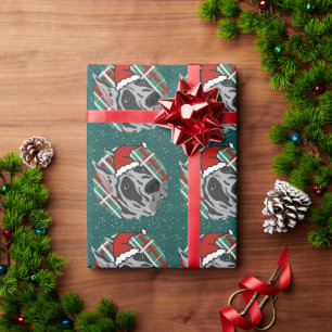 Harlequin Great Dane Kerstmis Cadeaupapier