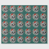 Harlequin Great Dane Kerstmis Cadeaupapier (Vlak)