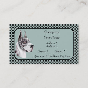 Harlequin Great Dane Show Colors Visitekaartjes